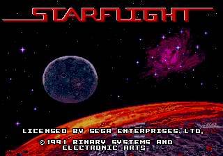 Starflight (USA, Europe)